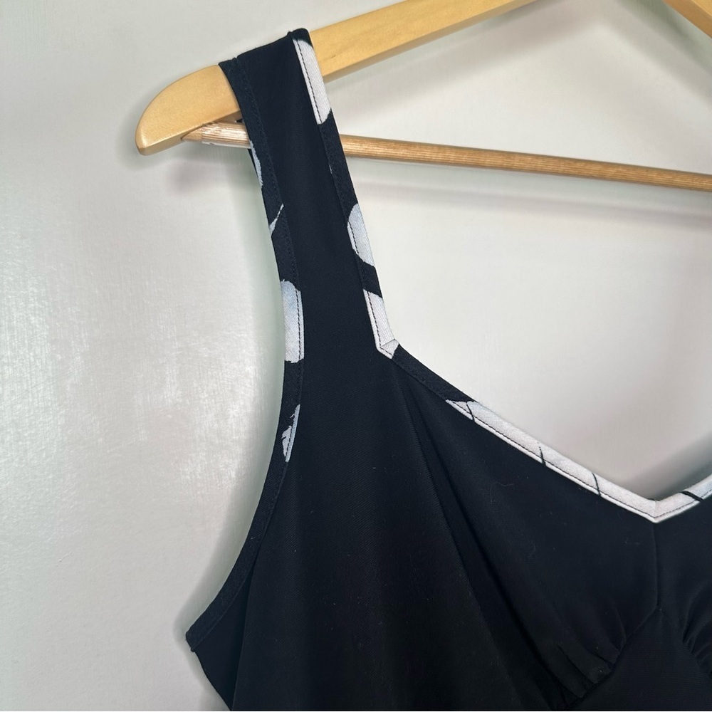 Vintage Y2K Nueva Black Corset Style Tank. Size 14. - Picture 2 of 7